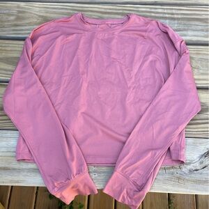 Lululemon cropped abrasion sweat tee